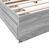 vidaXL Bedframe met lades bewerkt hout grijs sonoma eiken 200x200 cm