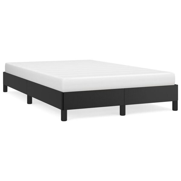 vidaXL Bedframe zonder matras 120x190 cm kunstleer zwart