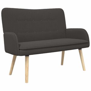 vidaXL 2-Zits Sofa Donkergrijs 115 x 61 x 87 cm Boucl&eacute;