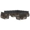 vidaXL Tuinbankenset 14 st Grijs en Donkergrijs poly rattan