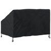 vidaXL Tuinbankhoes Zwart 130 x 95 x 40 / 80 cm 210D Oxford Stof