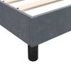 vidaXL Boxspring met matras fluweel donkergrijs 140x220 cm