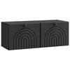 vidaXL Wandbeugel TV-kast Zwart 78,5 x 31 x 30 cm Bewerkt hout