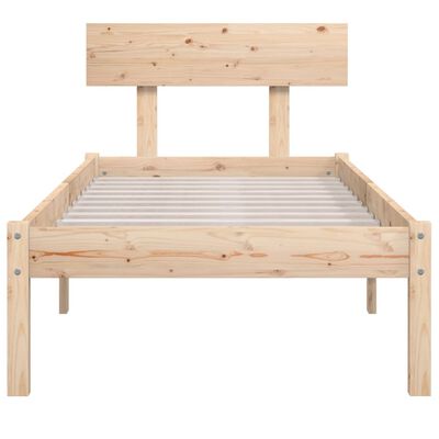 vidaXL Bedframe massief grenenhout 100x200 cm