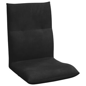 vidaXL Verstelbare vlo stoelen Zwart Fluweel