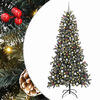 vidaXL Kunstkerstboom met 300 LED Groen 240 cm PVC en Plastic en Staal
