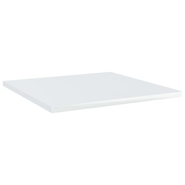 vidaXL Wandschappen 8 st 40x40x1,5 cm bewerkt hout hoogglans wit