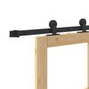 vidaXL Schuifdeur ORKDAL Natuurlijk en Zwart 78 x 232 cm