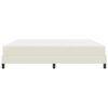 vidaXL Bedframe met matras Cr&egrave;me 200 x 200 cm Stof