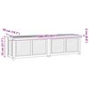 vidaXL Tuinbox met zak 200x50x55 cm massief teakhout