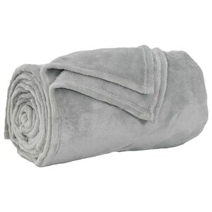 vidaXL plaid Grijs 130 x 150 cm 0.51 kg Fleece