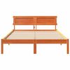 vidaXL Bedframe Wasbruin 140 x 190 cm Massief grenenhout