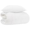 vidaXL Dekbedset 2 st 135 x 200 cm Alle seizoenen Bamboe Wit