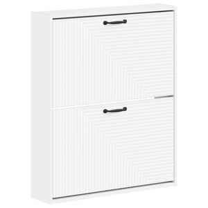 vidaXL Wandgemonteerde Schoenkast HAARLEM 71 x 17 x 86 cm Bewerkt hout