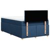 vidaXL Boxspring met matras stof blauw 120x200 cm