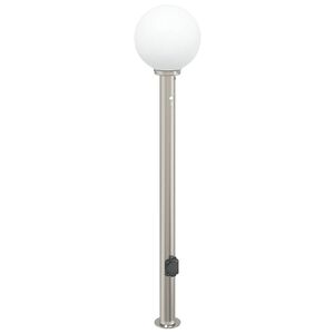 vidaXL Bolderarmatuur met sensor en stopcontact 120 cm roestvrij staal IP44