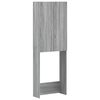 vidaXL Toiletkast ARNHEM Grijs Sonoma 66 x 25,5 x 190 cm Bewerkt hout