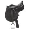 Kerbl Zadel pony leer zwart