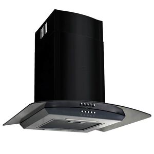vidaXL Wandafzuigkap 756 m&sup3;/u 60 cm roestvrij staal zwart
