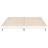 vidaXL Bedframe bewerkt hout hoogglans wit 120x200 cm