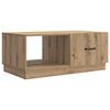 vidaXL Salontafel Artisanaal eiken 90 x 50 x 37 cm Bewerkt hout