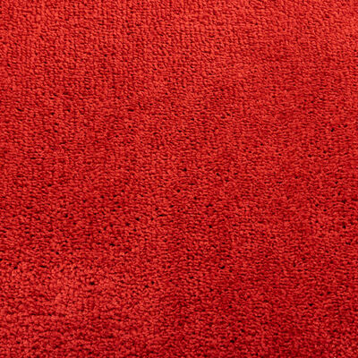 vidaXL Vloerkleed OVIEDO laagpolig 200x200 cm rood