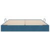 vidaXL Opslag bed met matras Donkerblauw 160 x 200 cm Fluweel