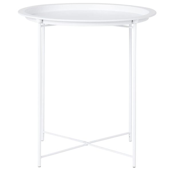 House Nordic Bijzettafel Anne rond 47 cm wit