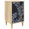 vidaXL Nachtkastje DOKKUM Sonoma Eiken 36 x 33 x 60 cm Bewerkt hout