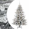 vidaXL Kunstkerstboom met kerstbal 150 cm 150 LED's Warmwit PE & PVC