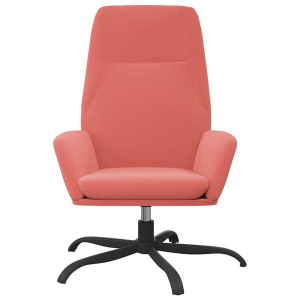 vidaXL Relaxstoel fluweel roze