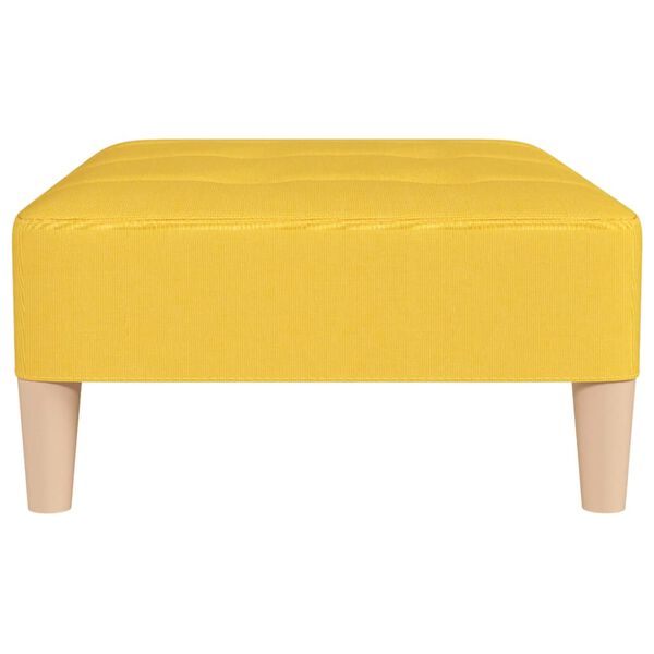 vidaXL Voetenbank 78x56x32 cm stof geel