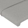 vidaXL Boxspring met matras stof lichtgrijs 100x200 cm
