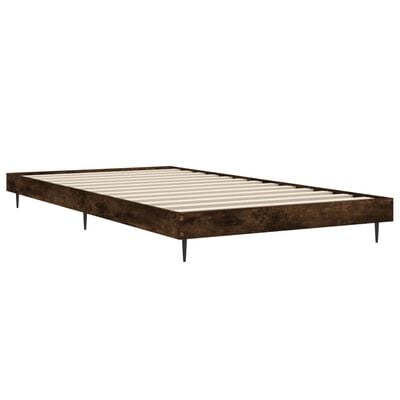 vidaXL Bedframe zonder matras hout gerookt eikenkleurig 90x200 cm