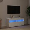 vidaXL Tv-meubel met LED-verlichting 90x35x40 cm wit
