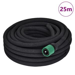 vidaXL Druppelslang 0,6'' 50 m rubber zwart