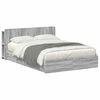 vidaXL Bedframe met opslag Grijs Sonoma 150 x 200 cm Bewerkt hout