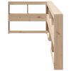 vidaXL Boekenkast Hoofdeinde L-vormig 90 cm massief grenenhout