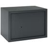 vidaXL Kluisdoos met slot Donkergrijs 35 x 25 x 25 cm Staal