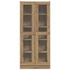 vidaXL Hoge kast 82,5x30,5x185 cm bewerkt hout artisanaal eikenkleur