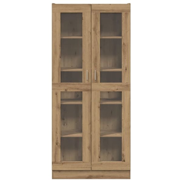 vidaXL Hoge kast 82,5x30,5x185 cm bewerkt hout artisanaal eikenkleur