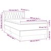 vidaXL Boxspring met matras fluweel donkergroen 100x200 cm