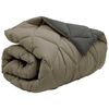 vidaXL Winter Dekbed Lichtgrijs en Antraciet 220 x 155 cm Microfiber