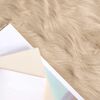 vidaXL Nep Schapenvacht Tapijt Tafalla Beige 60 x 110 cm Polyester