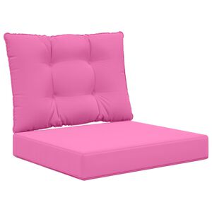 vidaXL Buiten bankkussen 2 pcs Roze Polyester