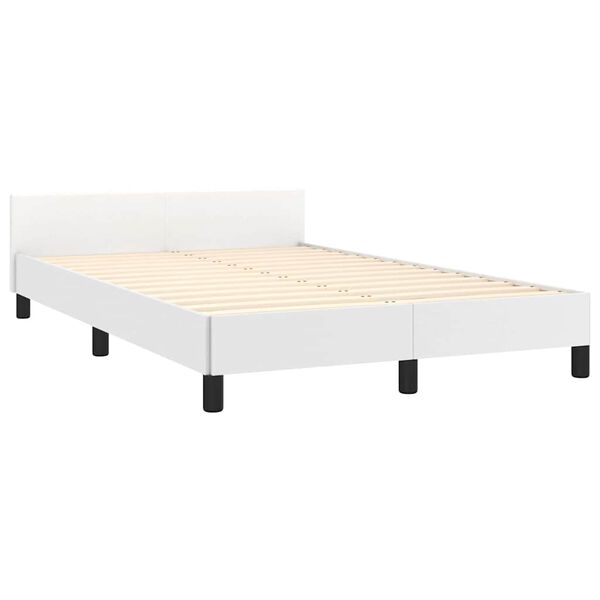 vidaXL Bedframe met hoofdeinde zonder matras 120x200 cm wit