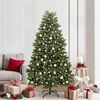 vidaXL Kunstkerstboom met 300 LED Groen 210 cm PVC en Metaal