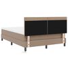 vidaXL Boxspringbed met matras Cappuccino 140 x 200 cm Kunstleer