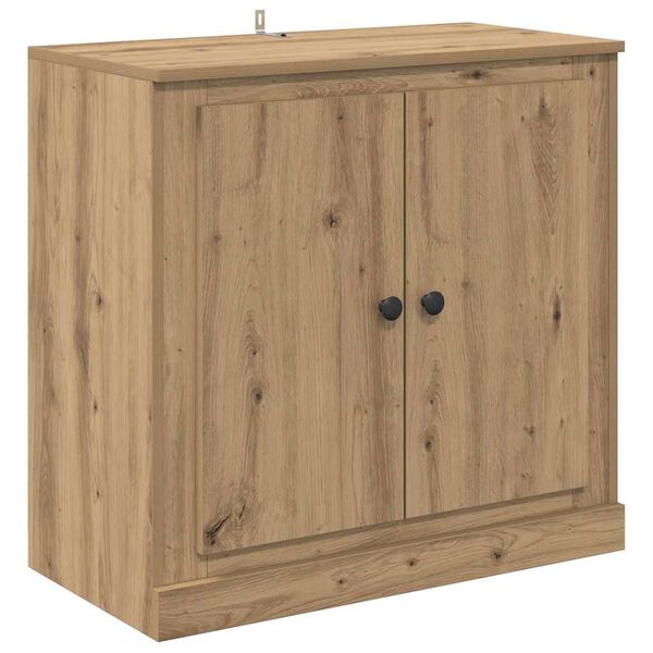 vidaXL Dressoir Artisan Eiken 70 x 35,5 x 67,5 cm Bewerkt hout