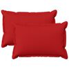vidaXL Kussensloop 2 pcs HOUTEN Rood 30 x 50 cm Faux Linnen